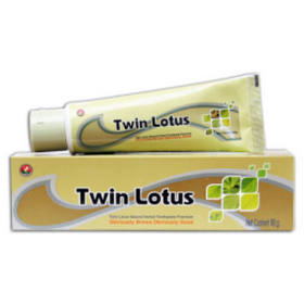 Травяная зубная паста "Twin Lotus Premium" (С травами) Премиум 100 гр.